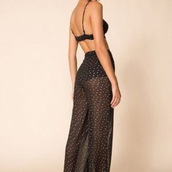 Revolve Superdown Two-Piece Mesh Pant Set - Picture 4 of 8